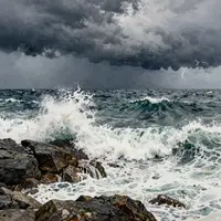 荒れた海