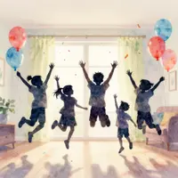 Crianças celebrando
