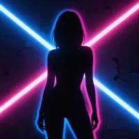Gráficos vetoriais neon