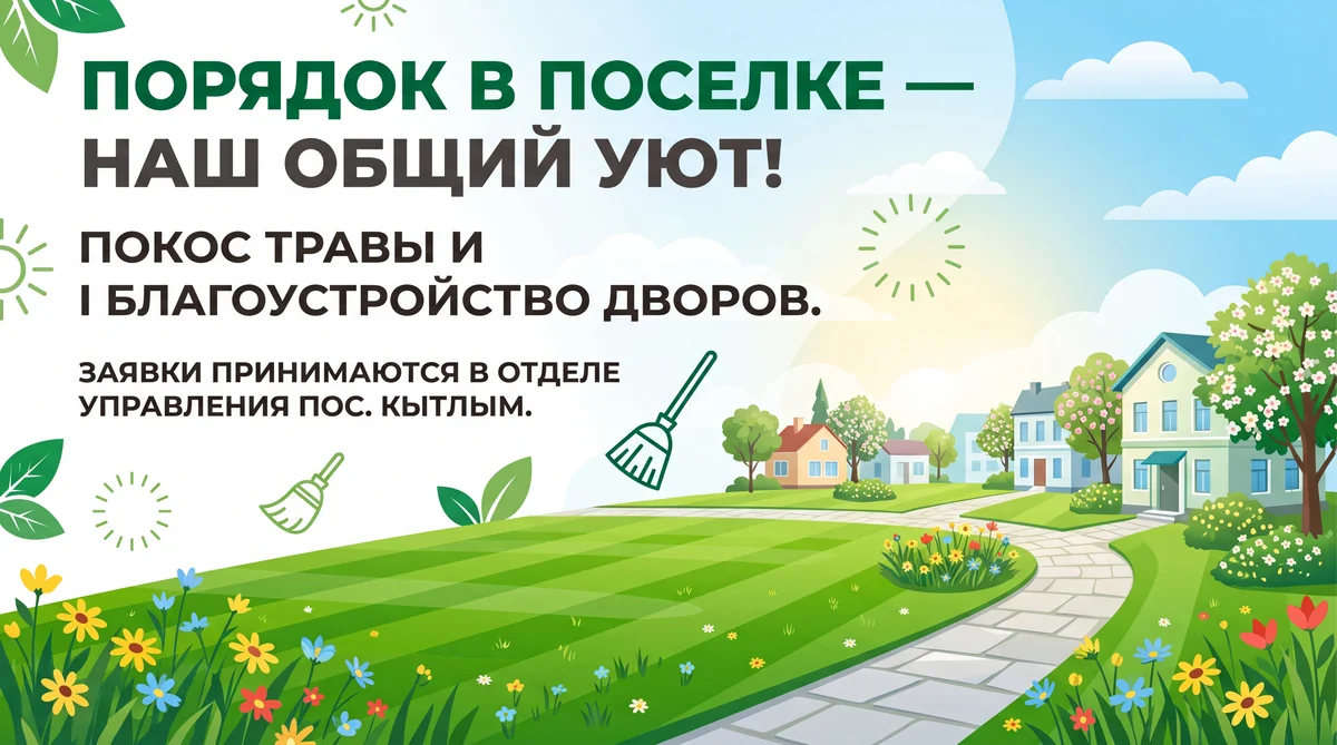 афиша по  услуге покоса травы придомовой и дворовой территор...