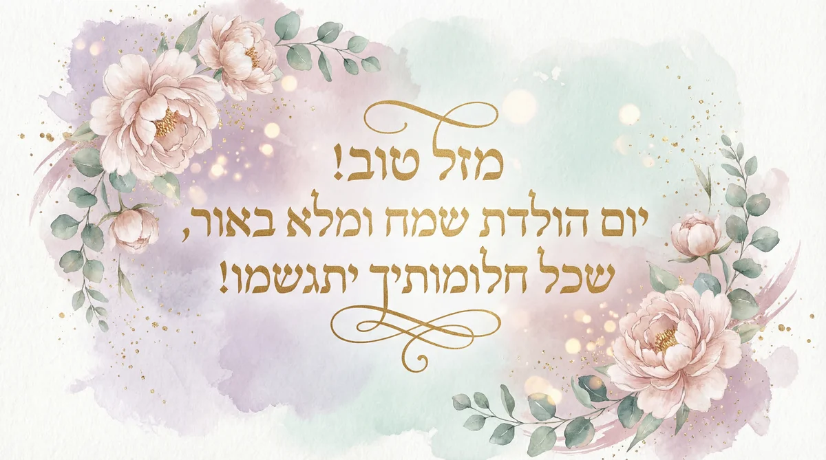 ברכה ליום הולדת