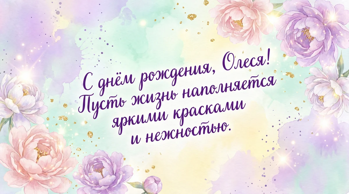 С днём рождения Олеся