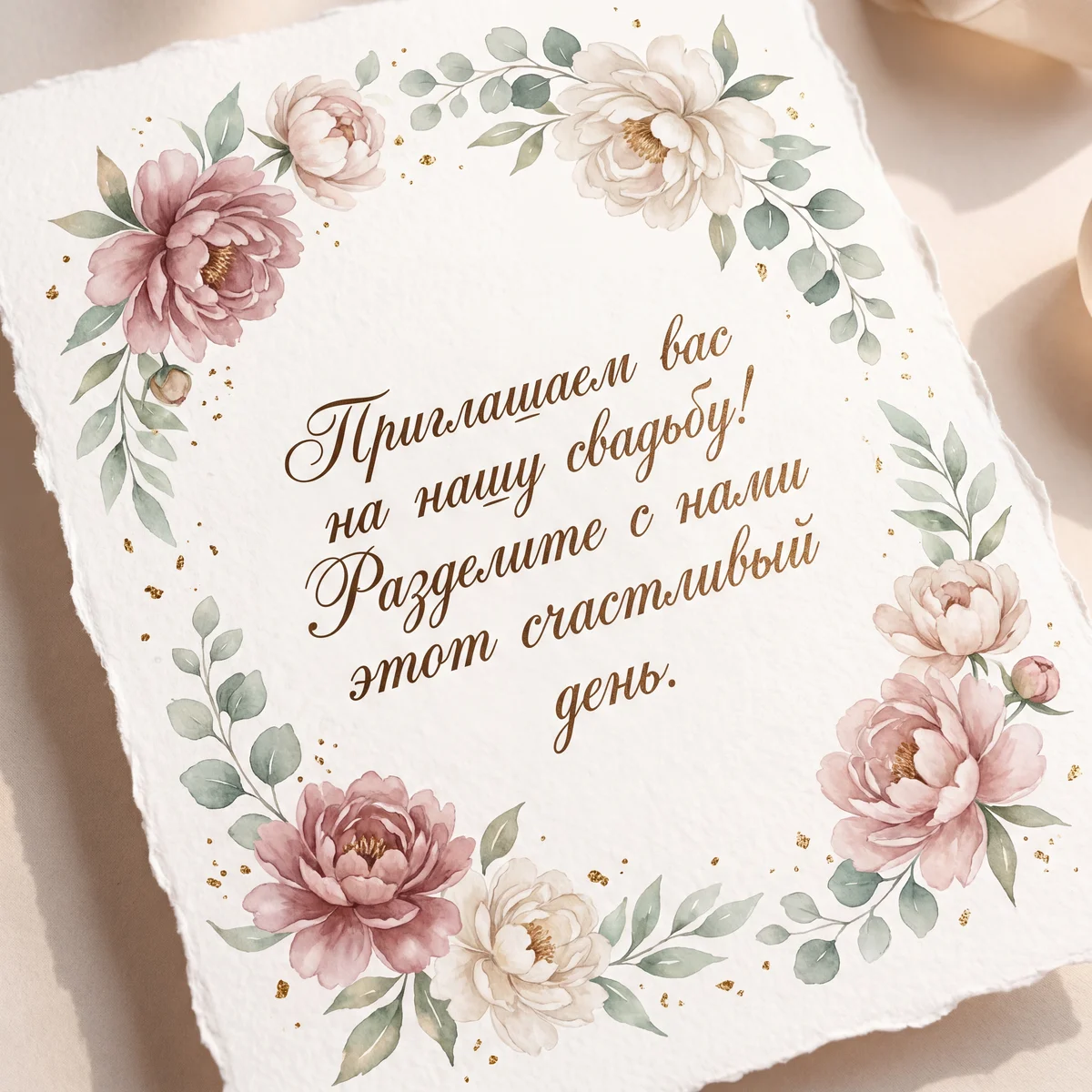 Пригласительные на свадьбу