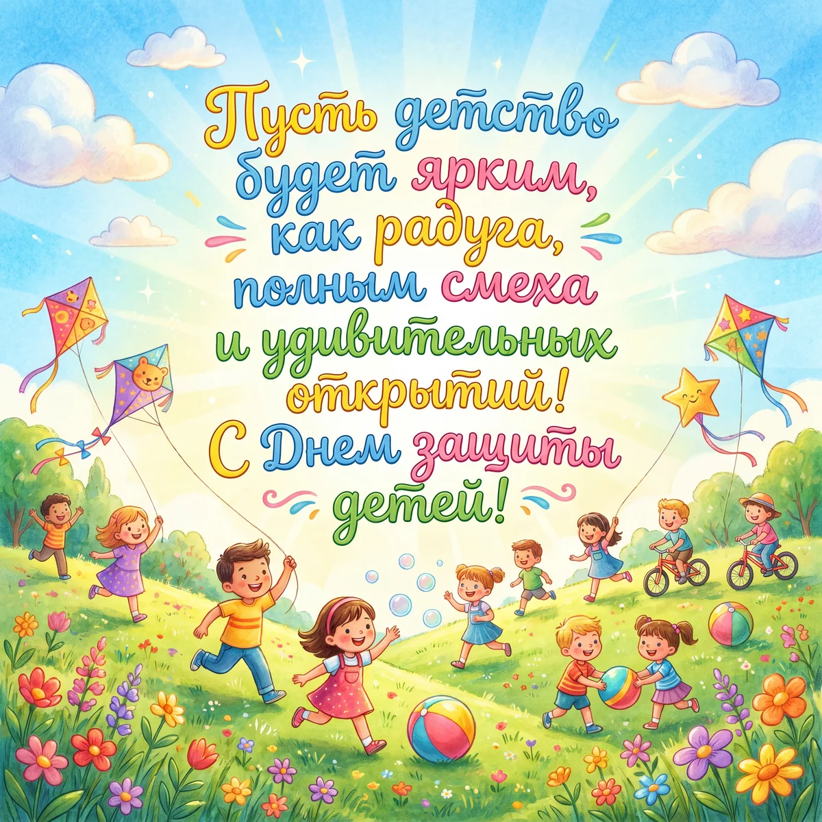 открытки с днем защиты детей