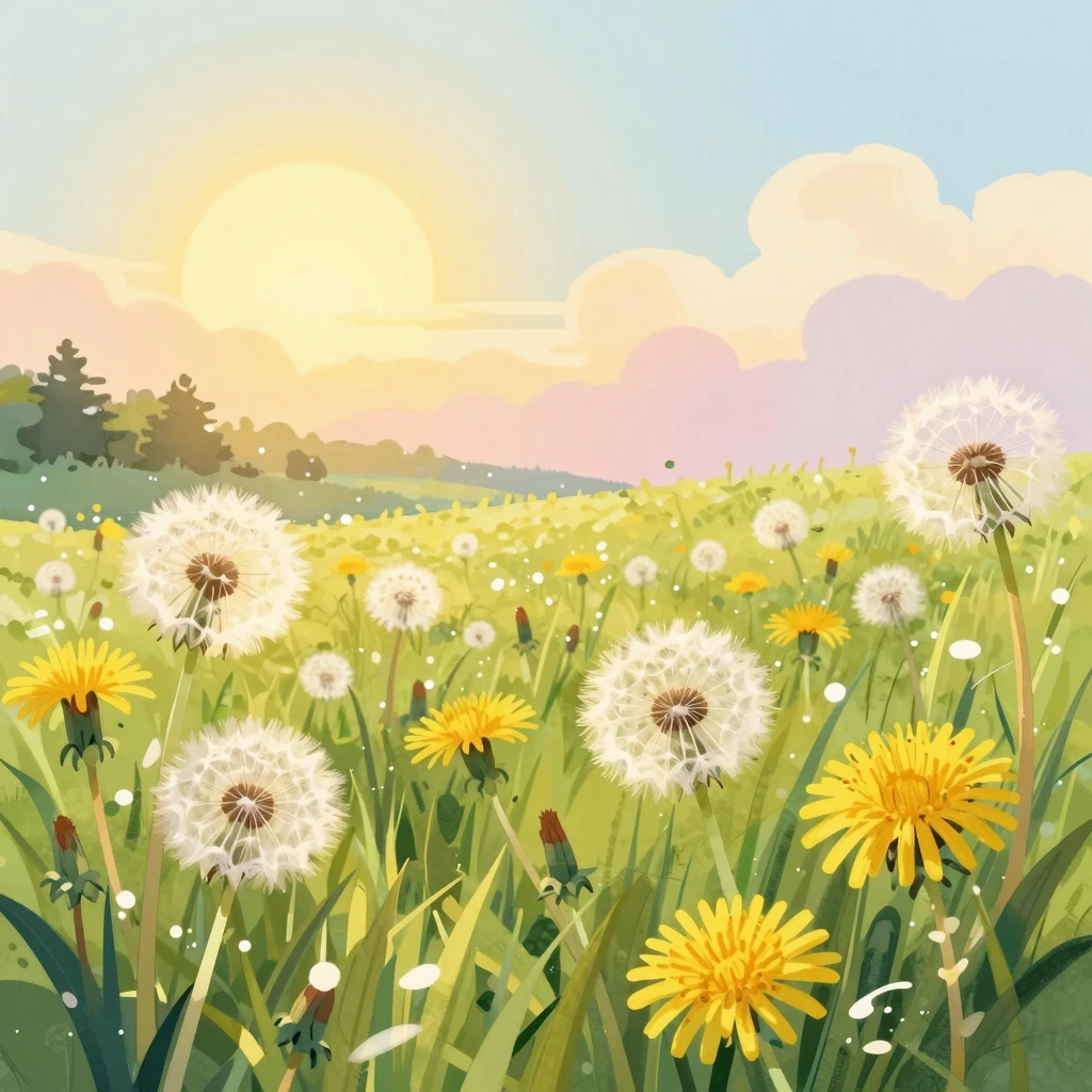 A vibrant watercolor and digital art style illustration focu...