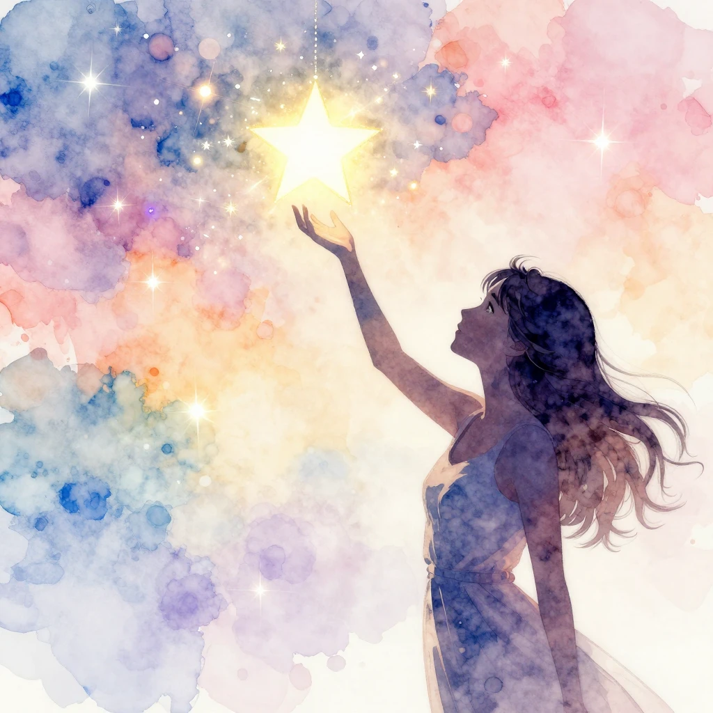 A vibrant watercolor style painting of a festive birthday ba...
