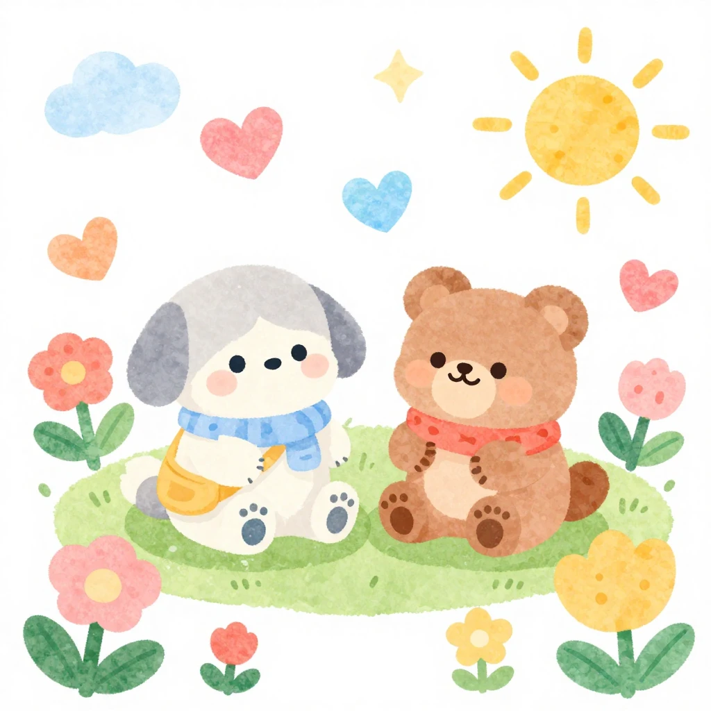 Vibrant watercolor style illustration in a children's book s...