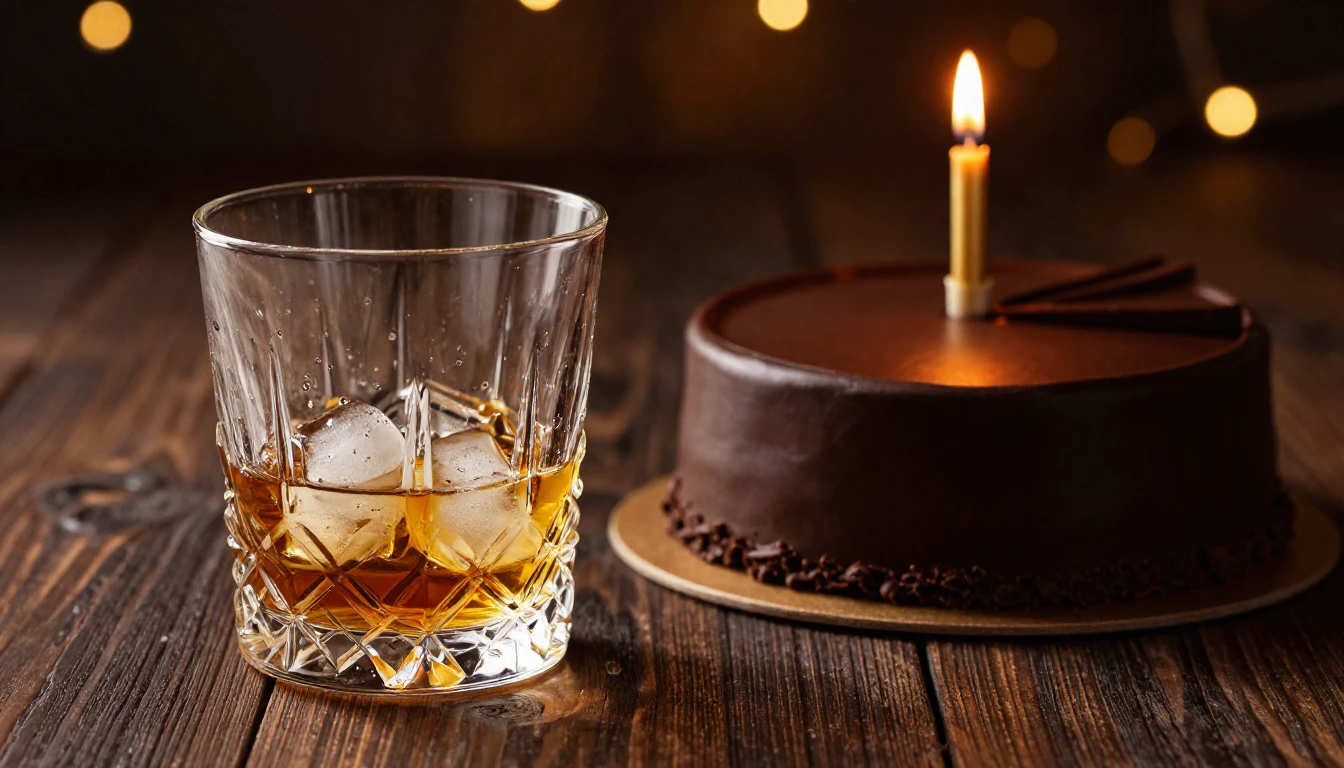 A cinematic, high-quality close-up of a romantic birthday se...