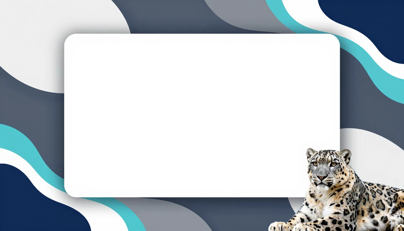 A professional presentation frame with a clean, empty white ...