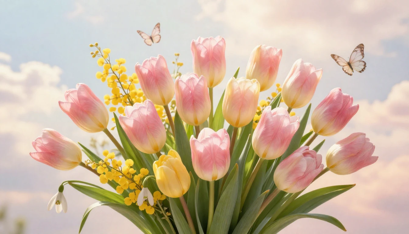 An exquisite and dreamy composition representing the arrival...