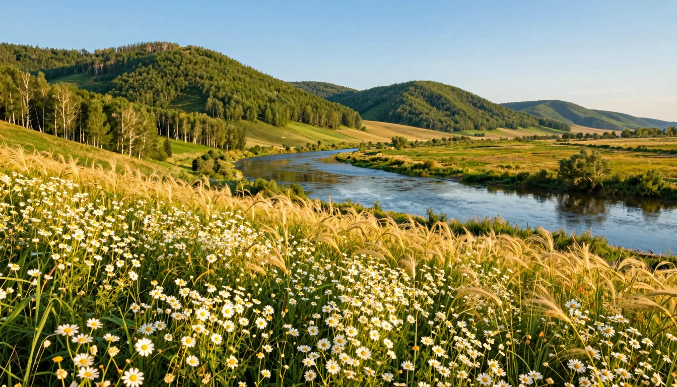 A breathtaking, wide-angle landscape depicting the vast beau...