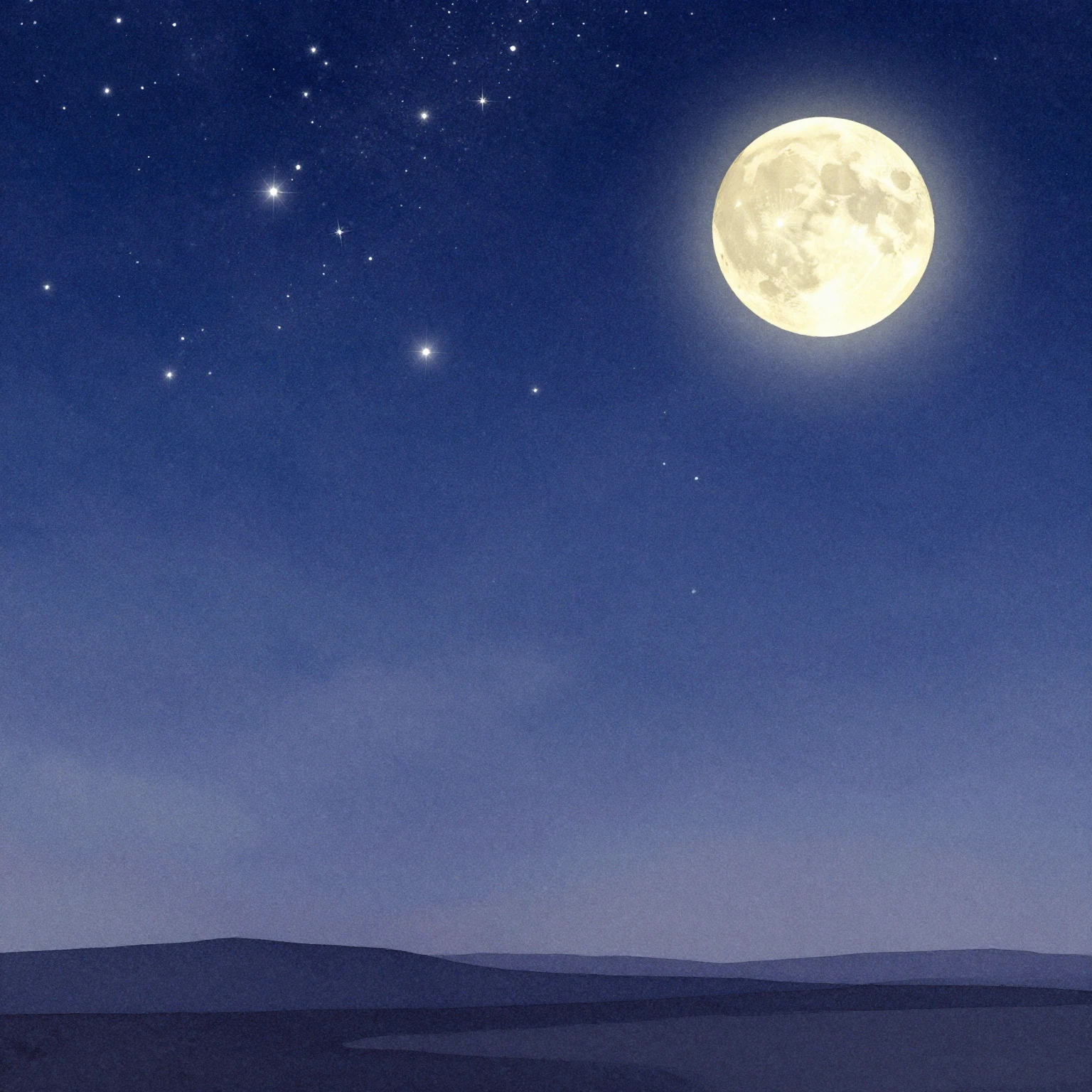 A beautiful night sky, watercolor style, filled with countle...