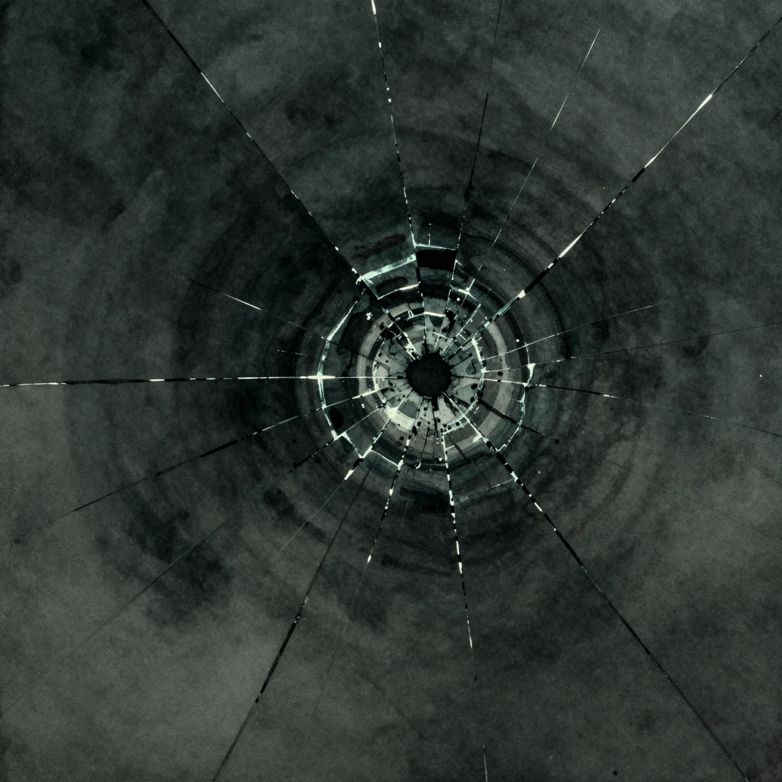 Dark moody watercolor painting, deep colors, cinematic light...