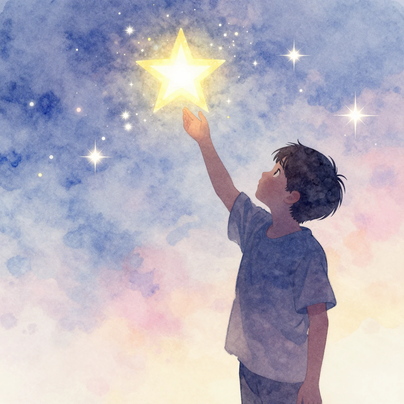 A vibrant watercolor style painting of a festive background ...