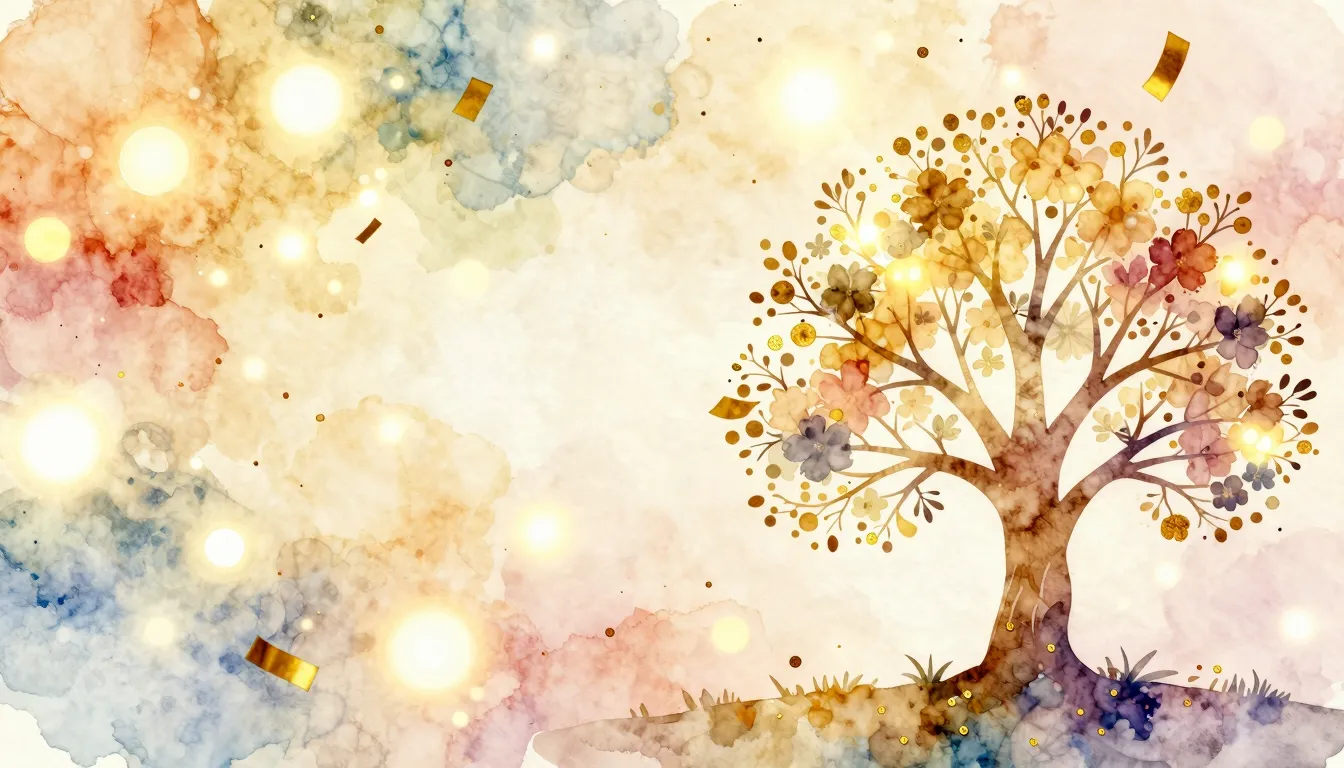 Watercolor style. A bright festive abstract background with ...