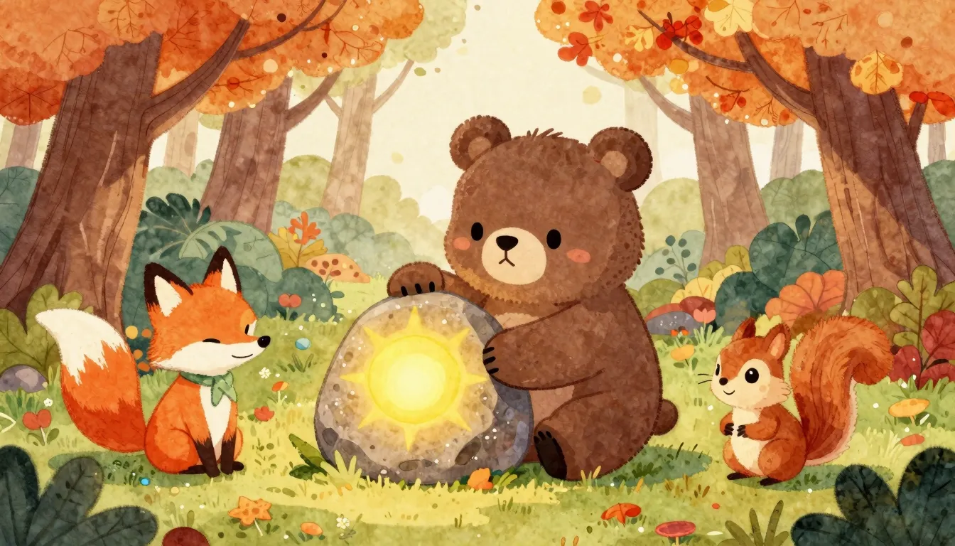 Vibrant watercolor style. A cute cartoon illustration of a s...