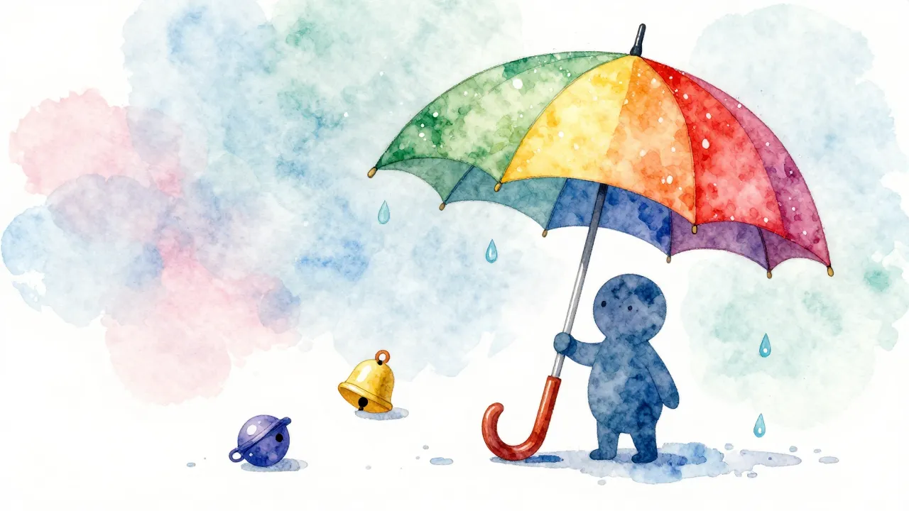 Vibrant watercolor style. A whimsical illustration featuring...