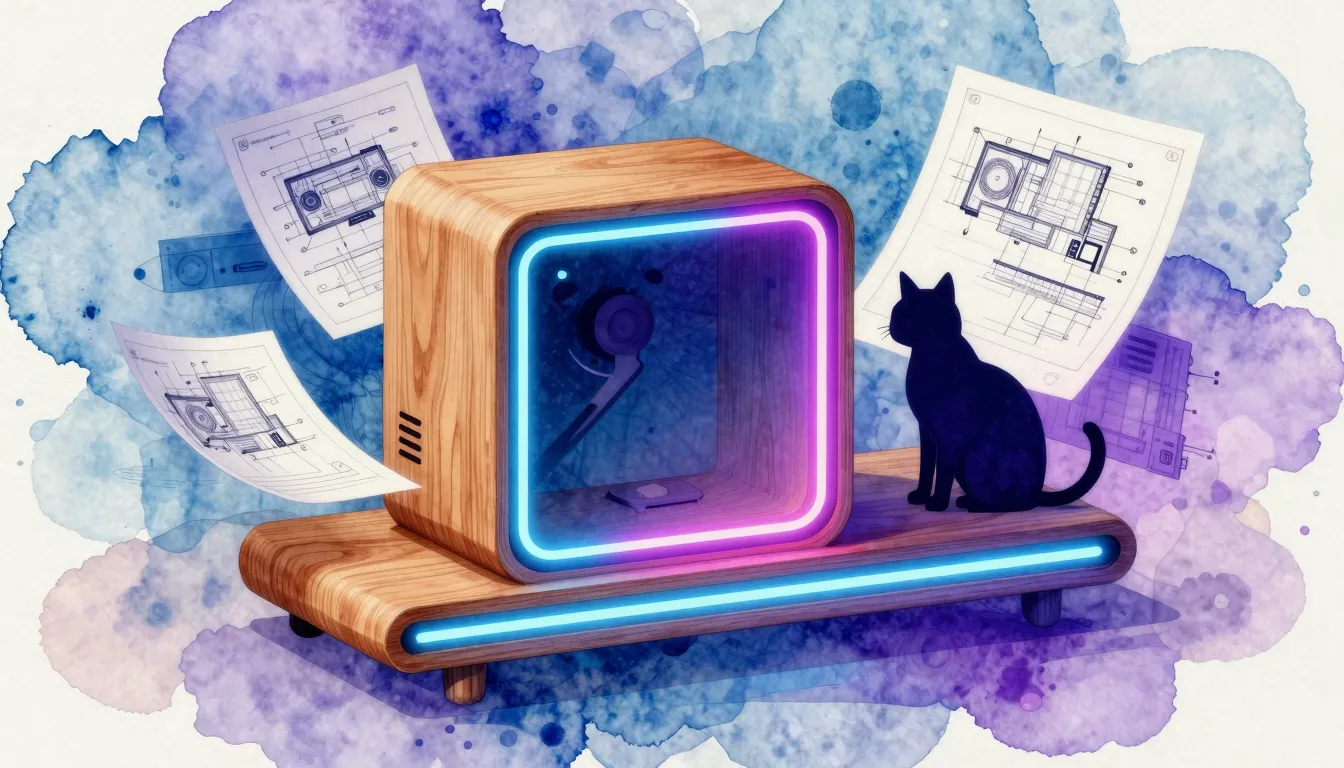 Vibrant watercolor style. Abstract 3D digital art, a futuris...