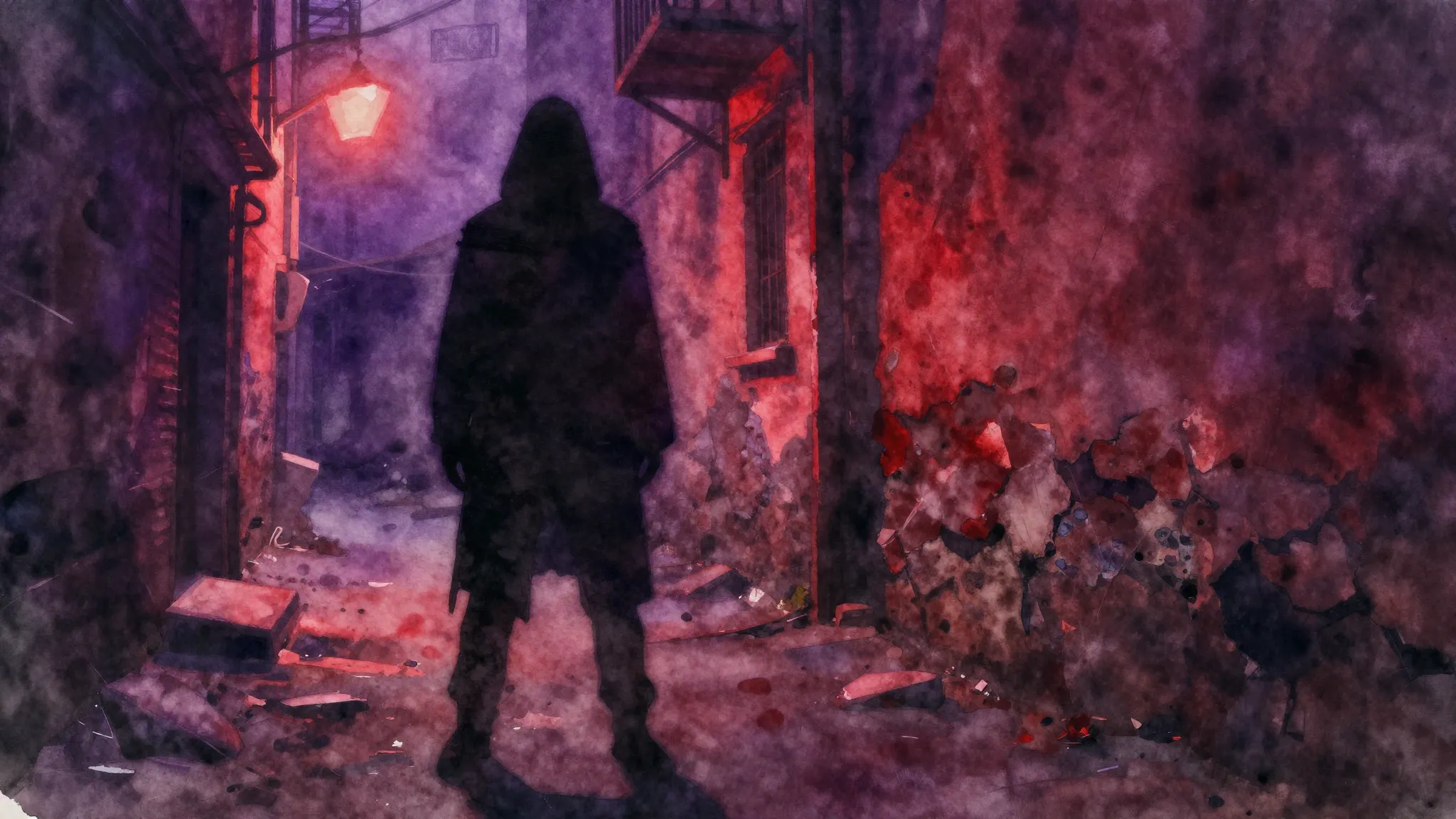 Vibrant watercolor style. Gritty rock album cover, abstract ...