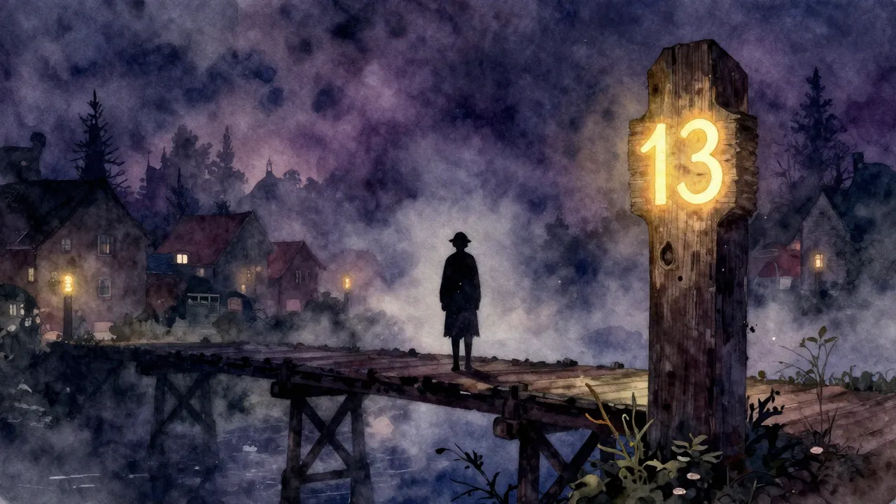 Vibrant watercolor style. Folk music album cover, a dark and...