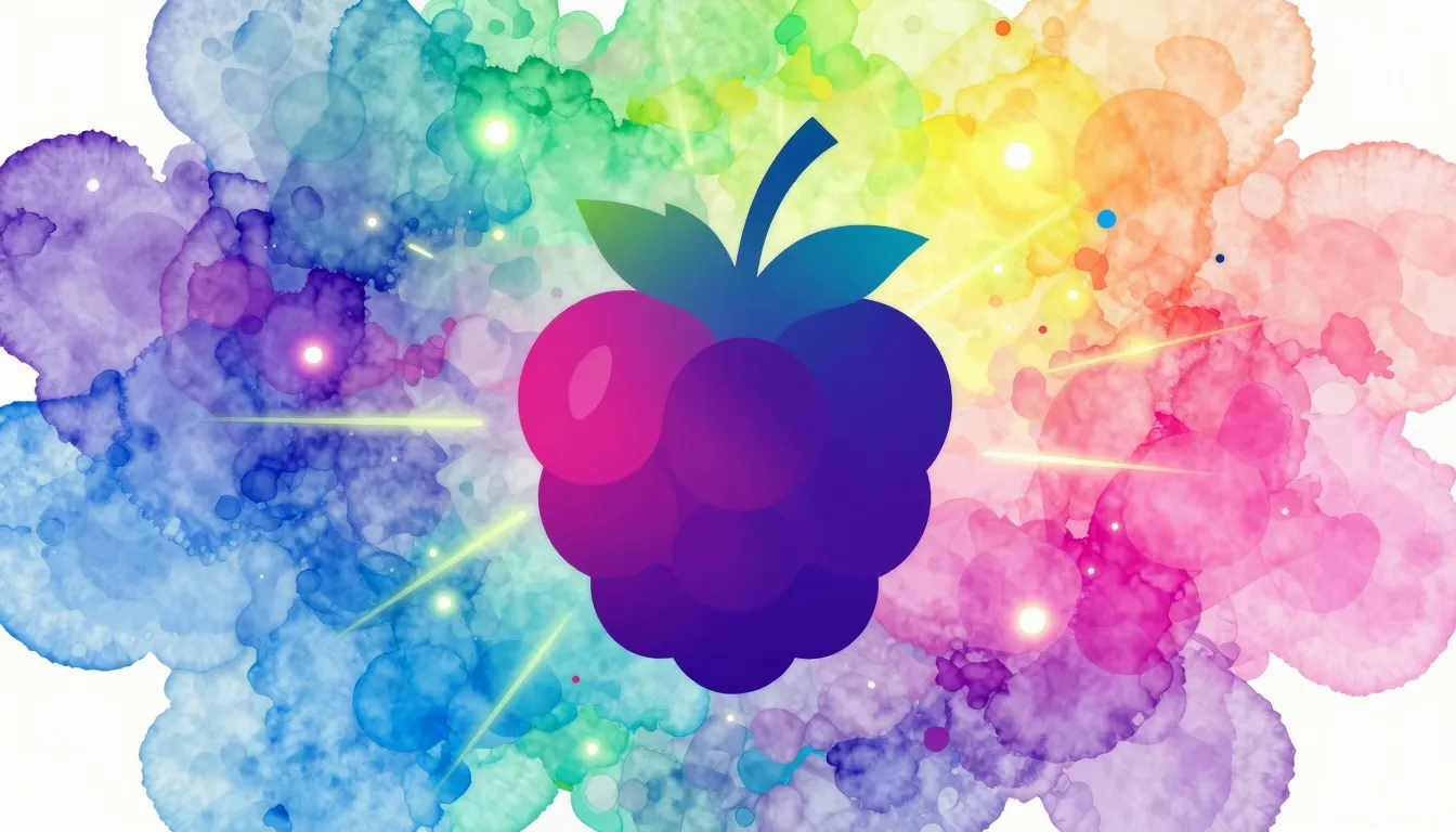 Vibrant watercolor style. Abstract digital art, vibrant neon...