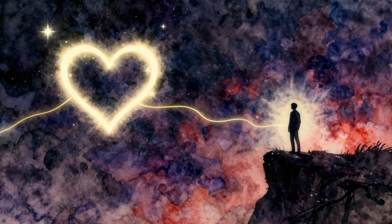 Vibrant watercolor style. Heavy metal album cover, dark atmo...