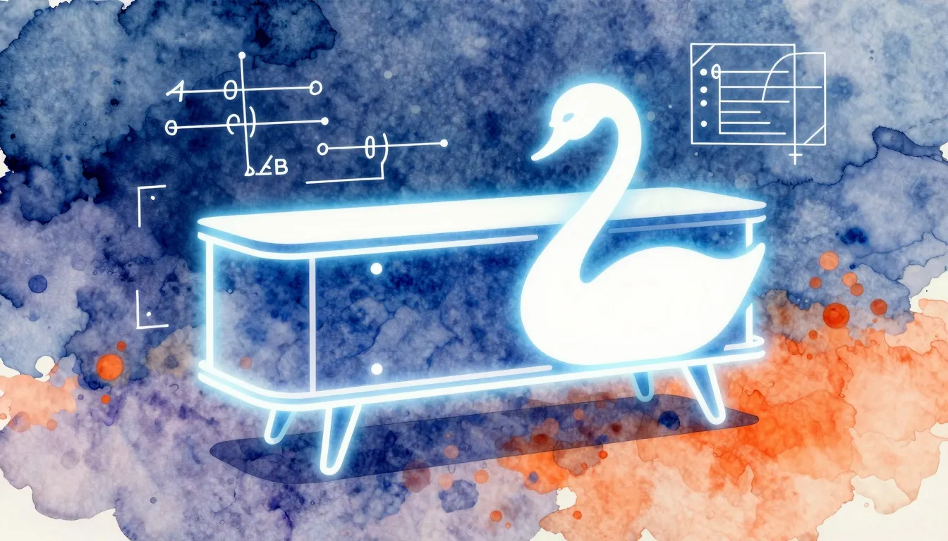 Vibrant watercolor style. Minimalist futuristic furniture de...