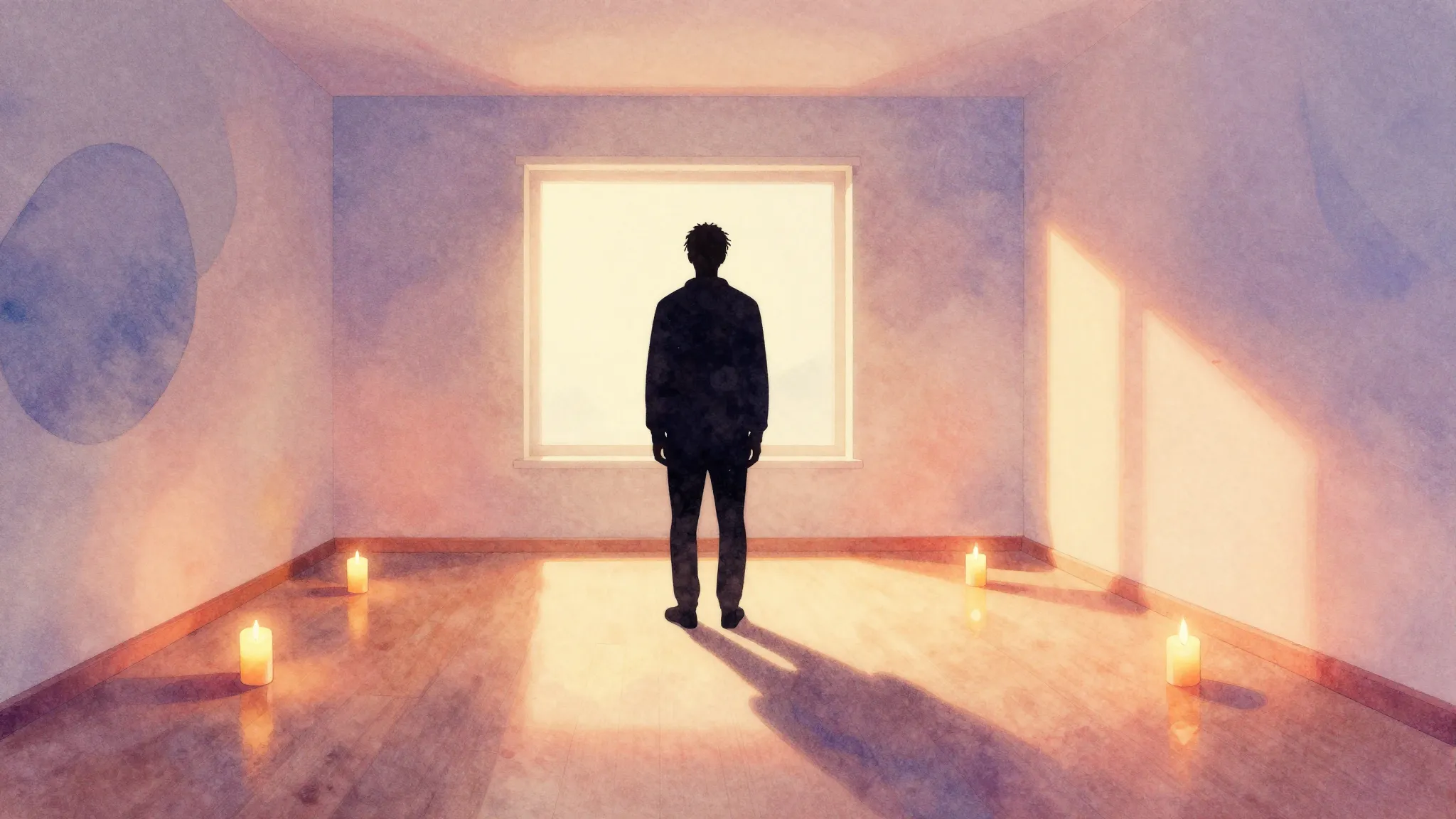 Vibrant watercolor style. Minimalist hip-hop album cover, a ...