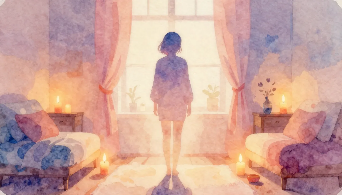 Vibrant watercolor style. Minimalist aesthetic cover, a soft...