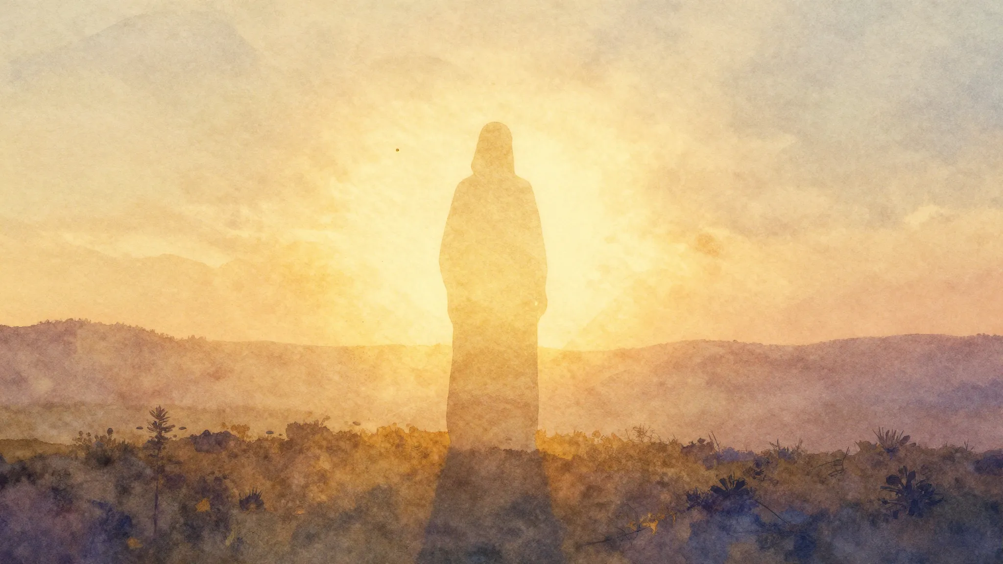 Vibrant watercolor style. A minimalist and elegant album cov...