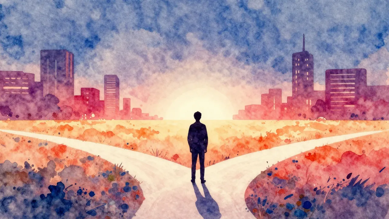 Vibrant watercolor style. Minimalist album cover art, a silh...