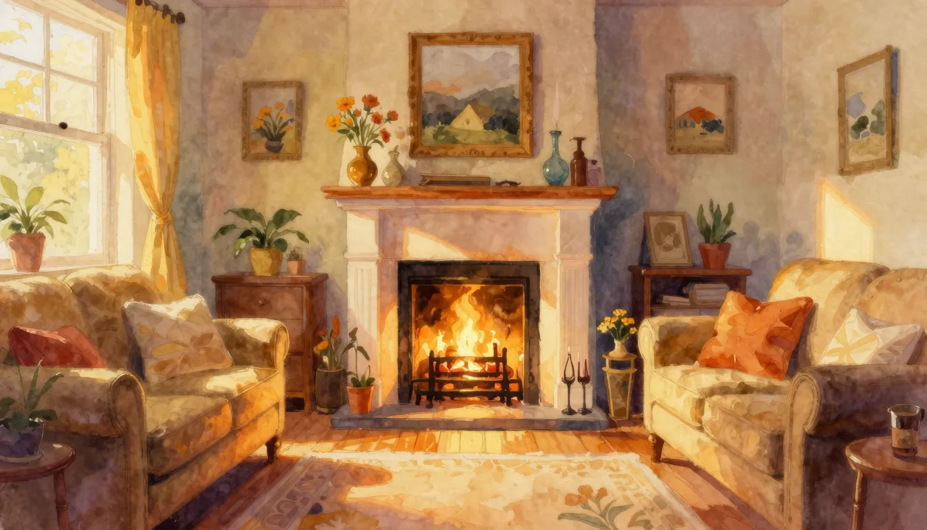 Vibrant watercolor style. A warm, soulful illustration of a ...