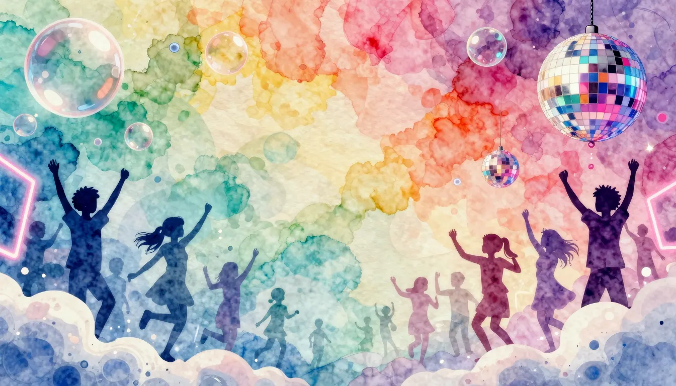 Watercolor style. Bright colorful abstract background with f...