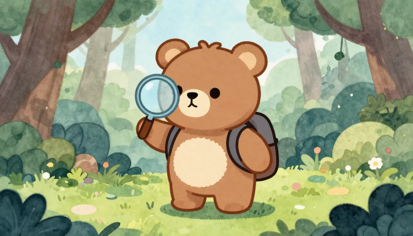 Watercolor style. Cute teddy bear silhouette with a backpack...