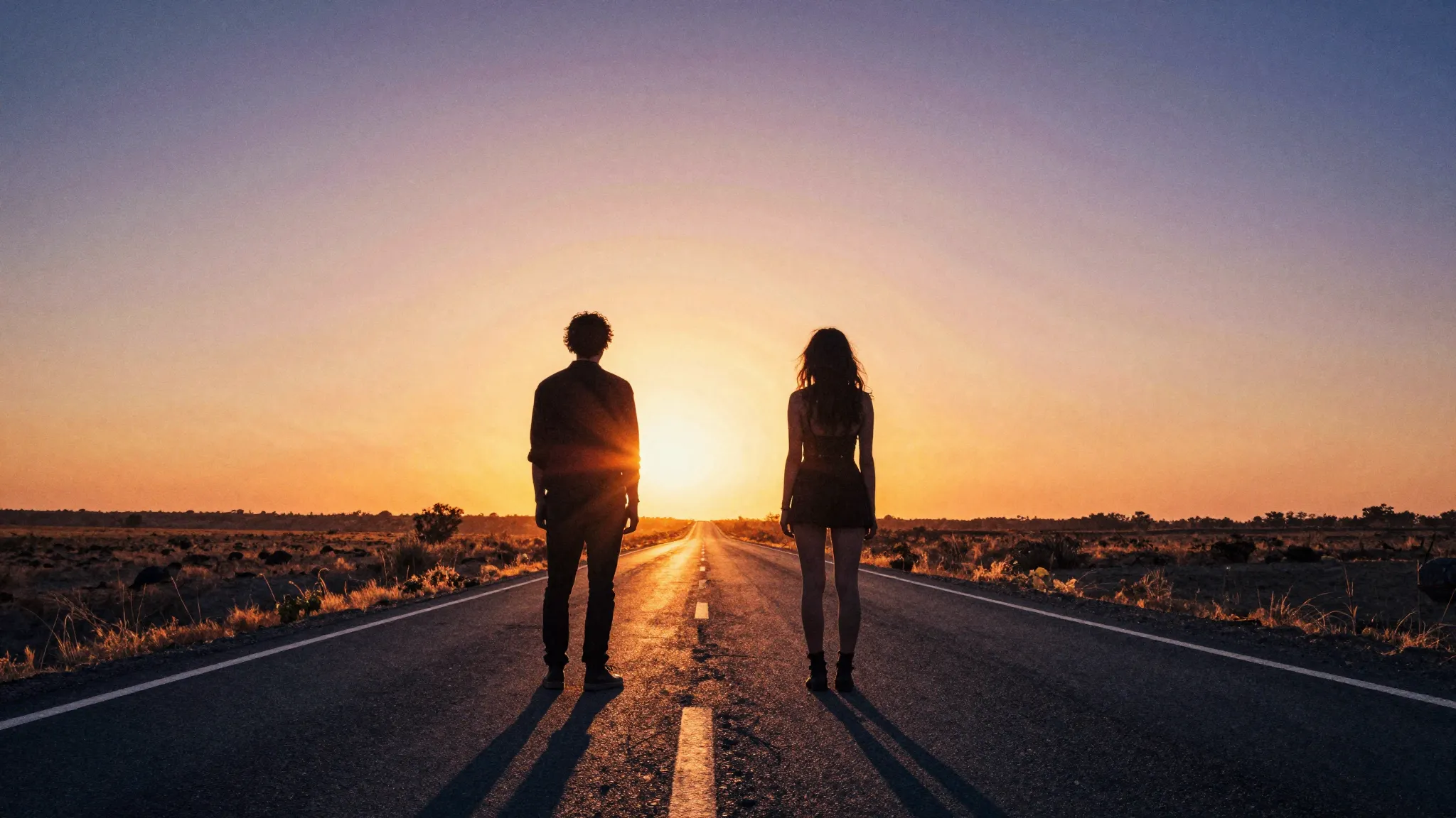 Vibrant watercolor style. Rock music album cover, a silhouet...