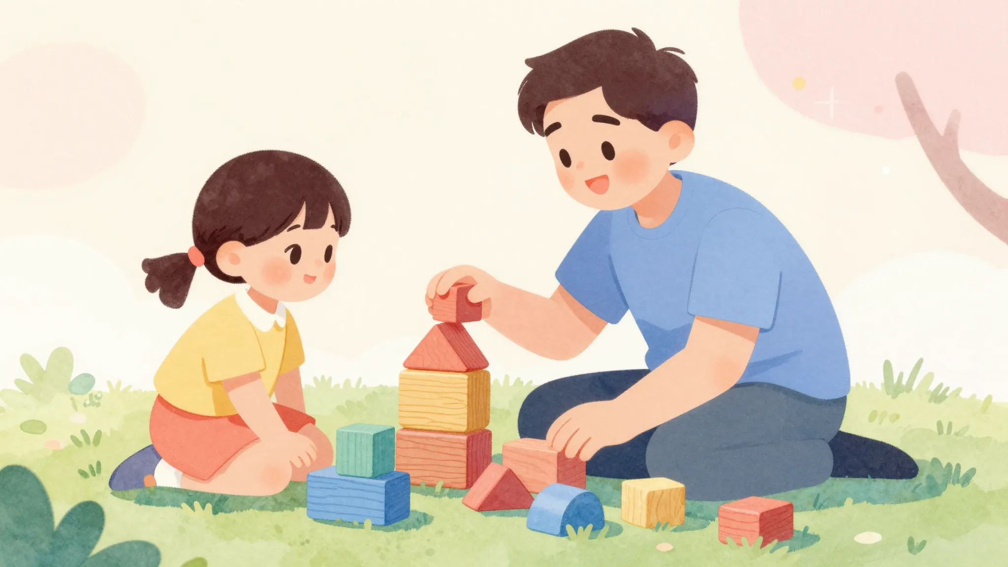 Vibrant watercolor style. A cute and colorful illustration f...