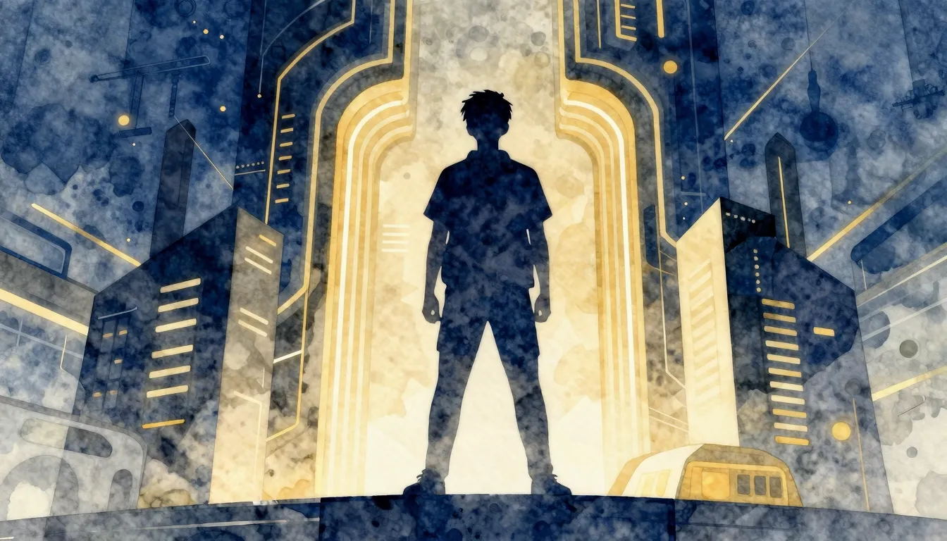 Vibrant watercolor style. A cinematic, high-contrast digital...