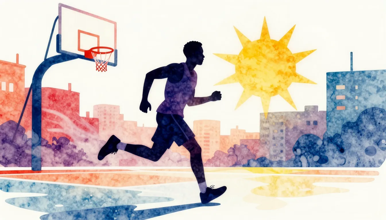 Vibrant watercolor style. Minimalist hip-hop album cover, a ...
