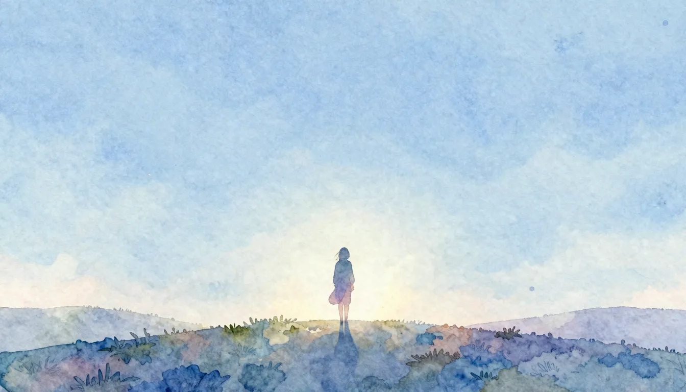 Vibrant watercolor style. A minimalist folk-inspired album c...