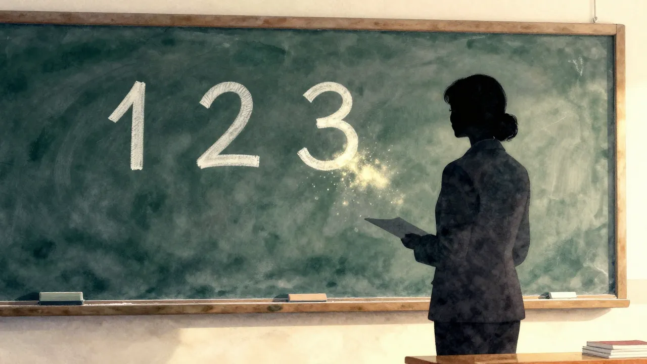 Watercolor style. Silhouette of a teacher at a blackboard wi...