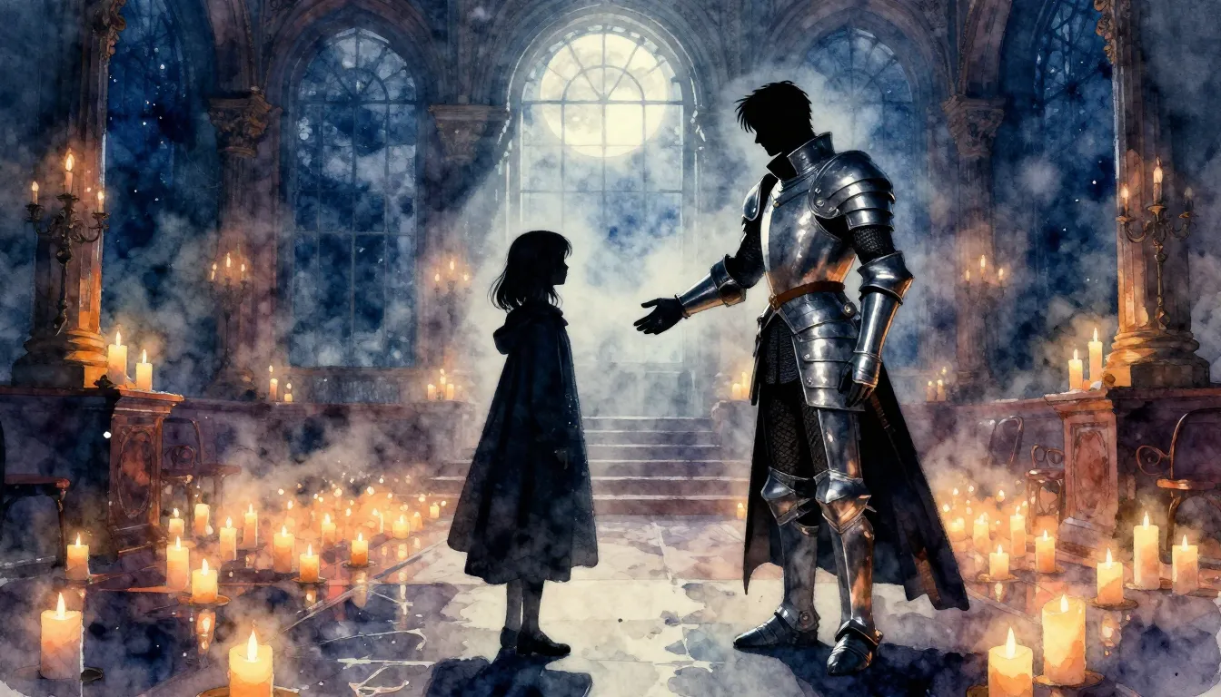 Vibrant watercolor style. A cinematic rock-ballad cover art,...