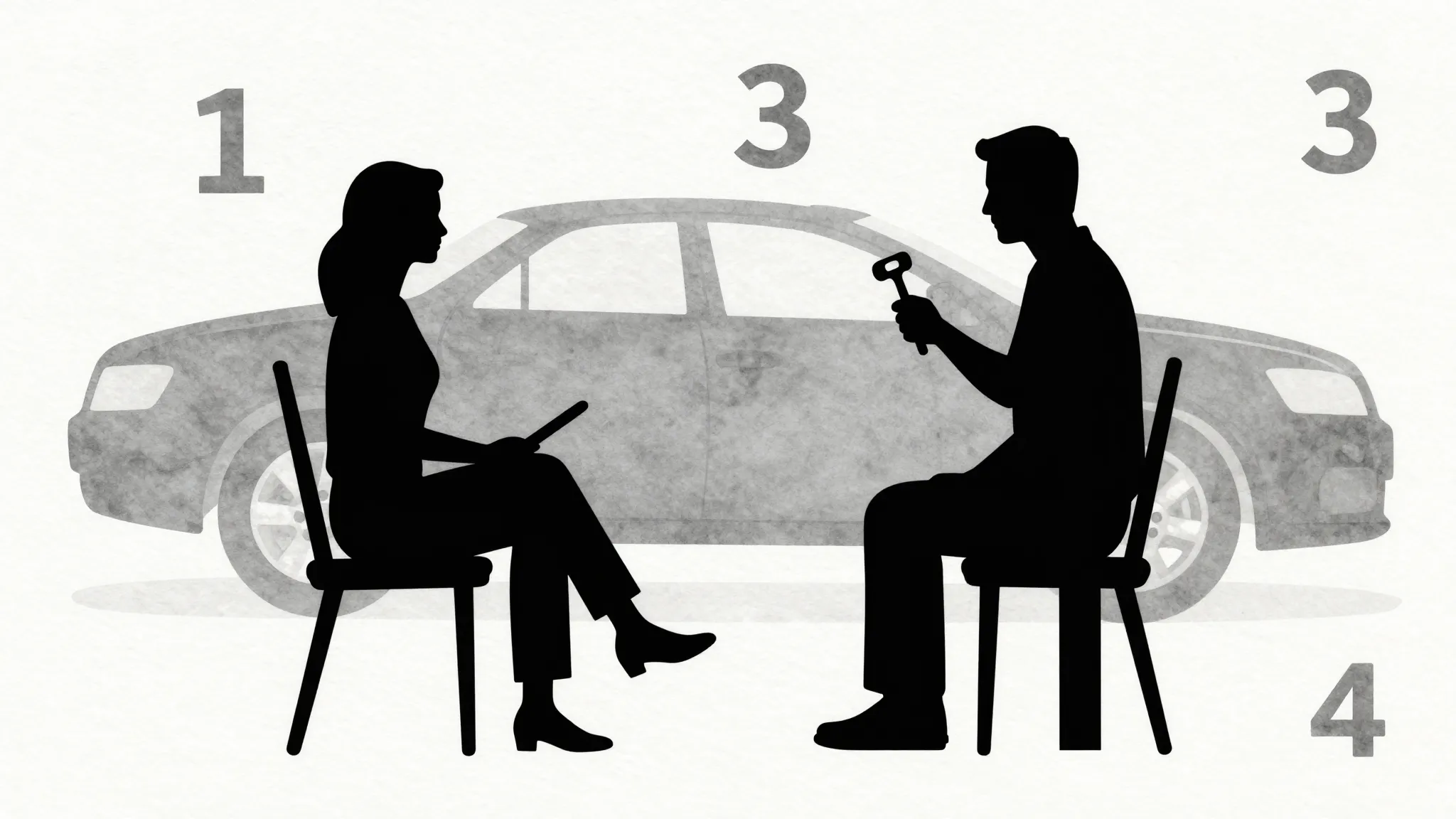 Watercolor style. Silhouettes of a woman sitting on a chair ...