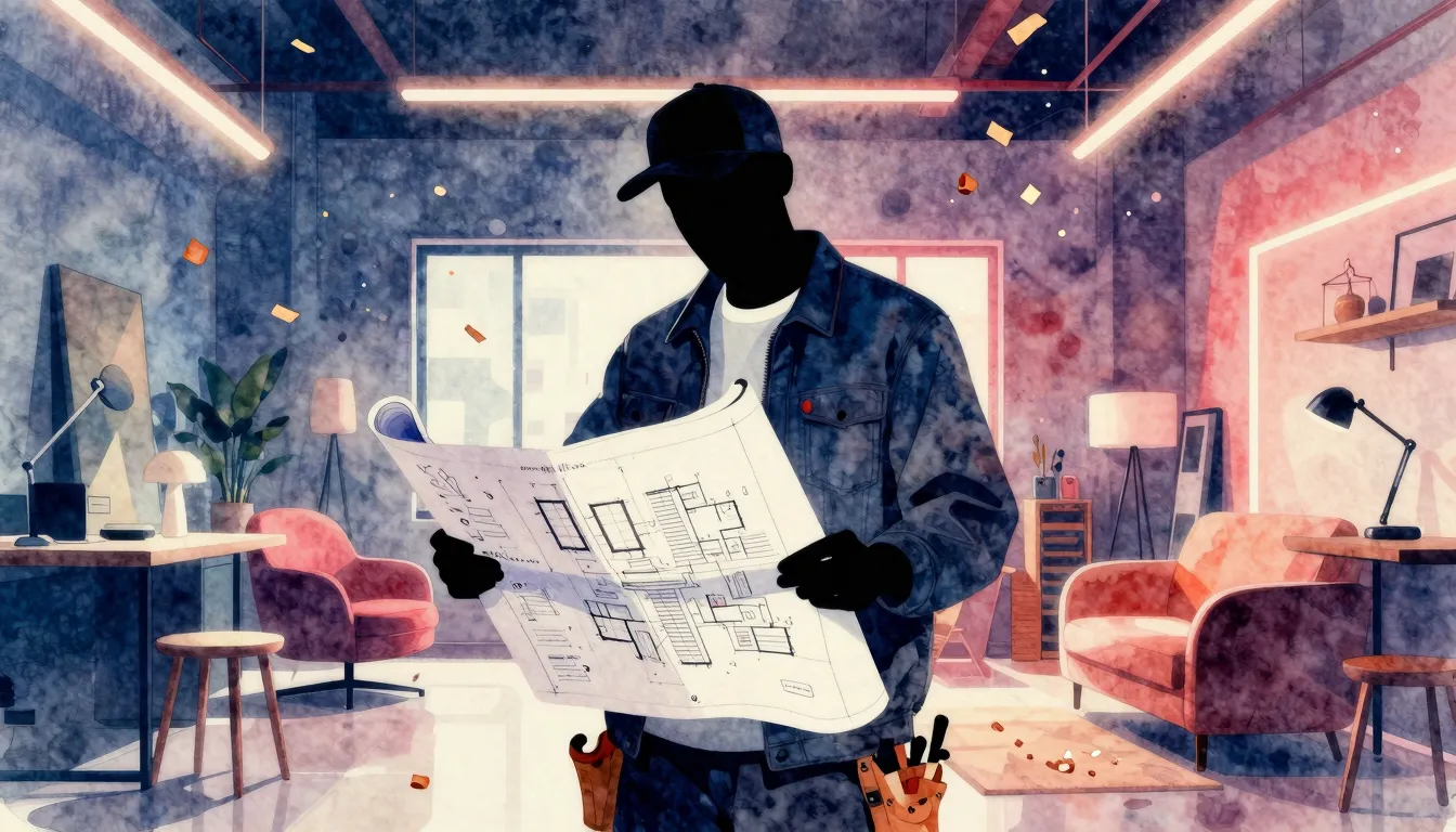 Vibrant watercolor style. Hip-hop album cover, a stylish sil...