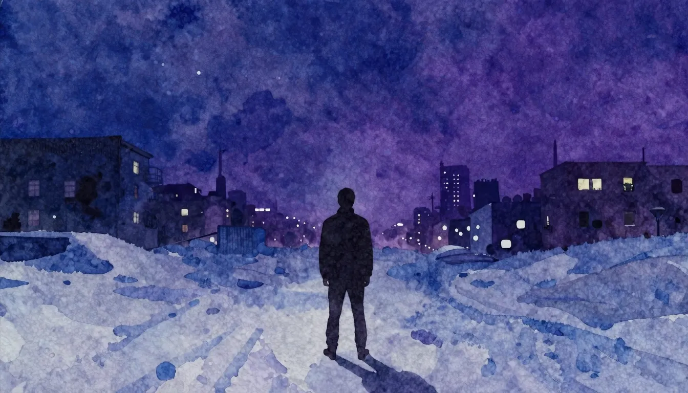 Vibrant watercolor style. Minimalist hip-hop album cover, a ...
