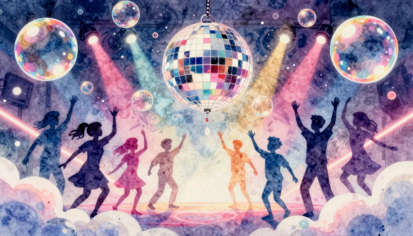 Watercolor style. Bright colorful bubbles and foam flying in...