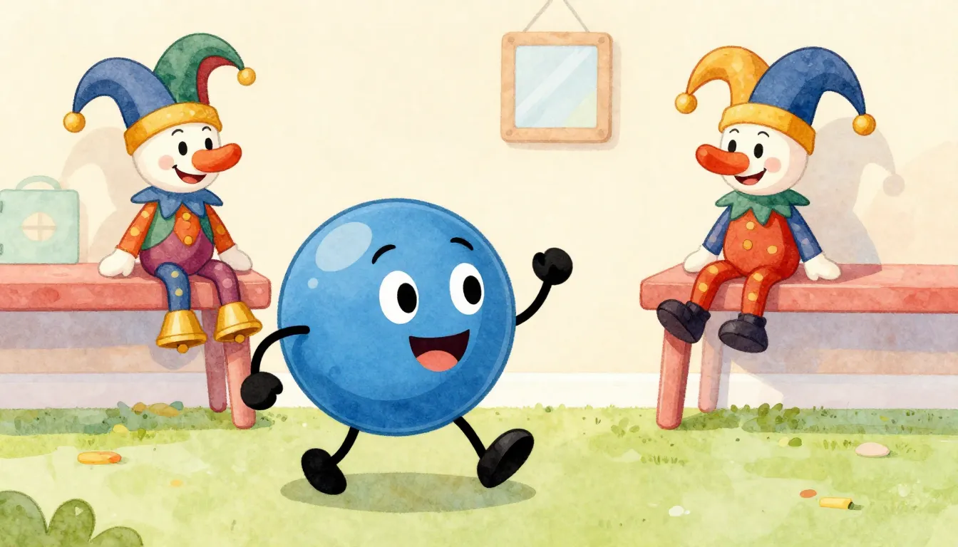 Watercolor style. A colorful cartoon scene in a playroom, a ...