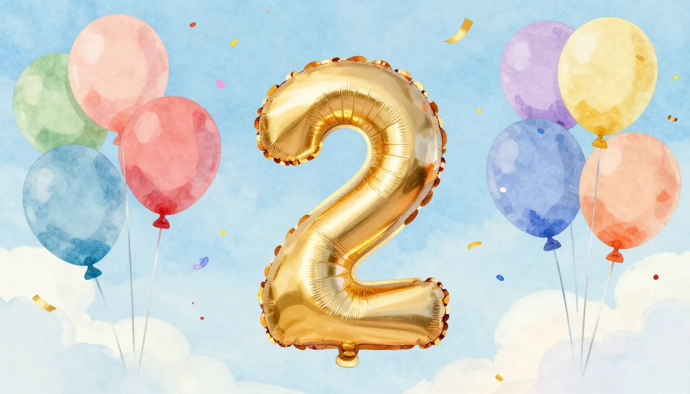 Watercolor style. Bright colorful balloons floating in the b...