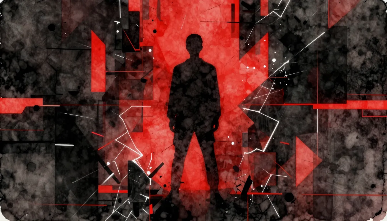 Vibrant watercolor style. Abstract heavy metal trap album co...