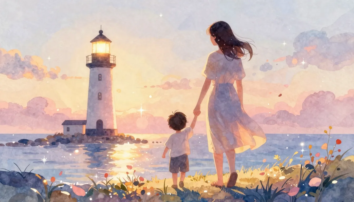 Vibrant watercolor style. A warm and aesthetic digital paint...