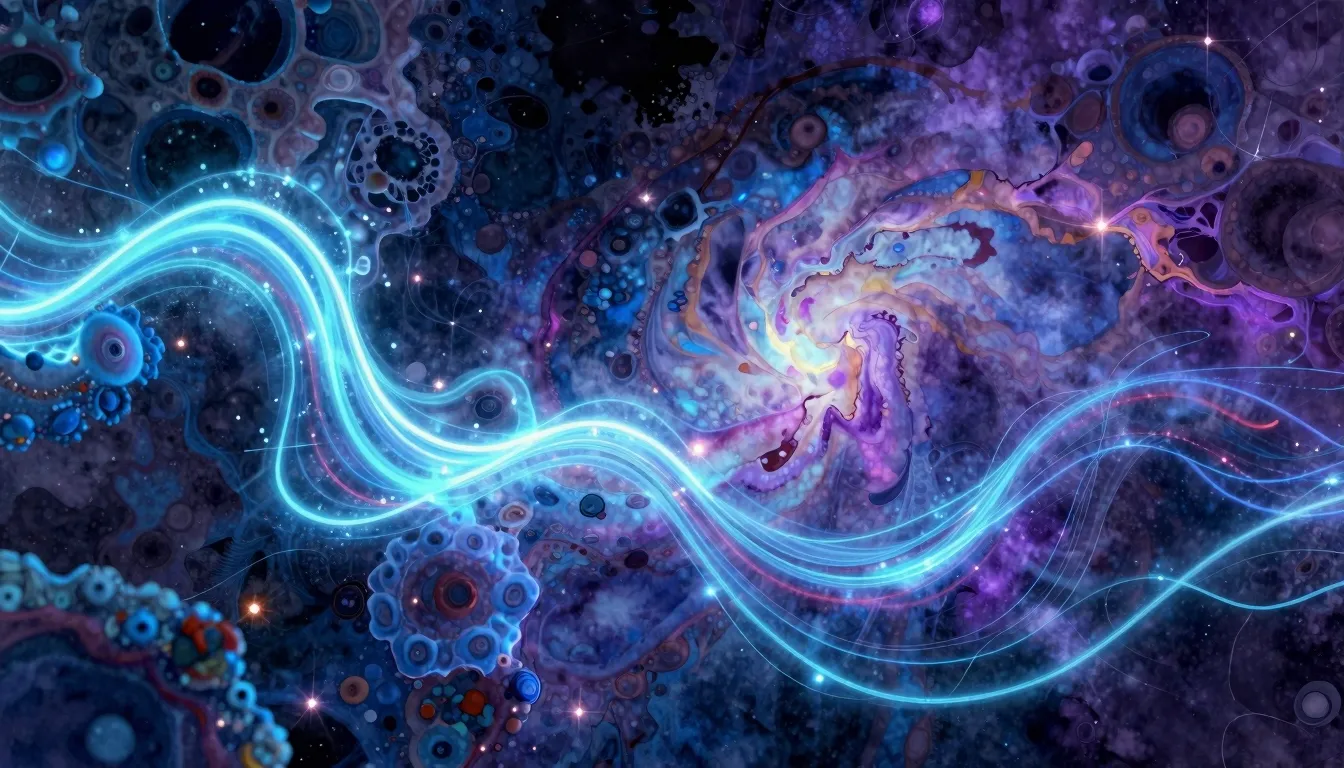 Vibrant watercolor style. Abstract digital art representing ...